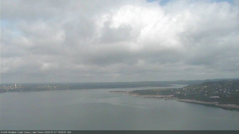 Lake Travis webcam, July 27, 2020 10:00 AM CT