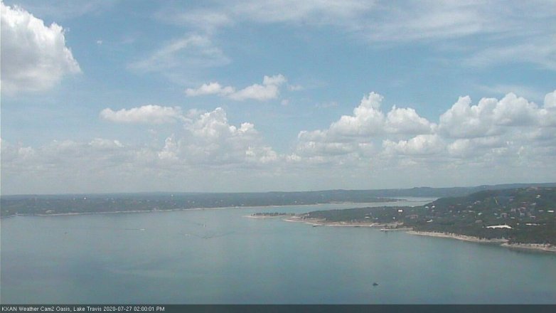 Lake Travis webcam, July 27, 2020 2:00 PM CT