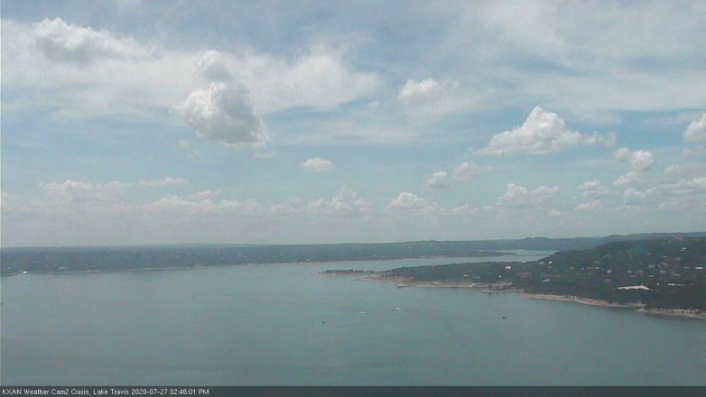 Lake Travis webcam, July 27, 2020 2:45 PM CT