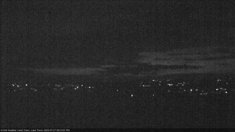 Lake Travis webcam, July 27, 2020 9:25 PM CT
