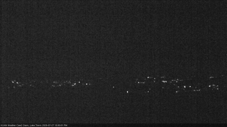 Lake Travis webcam, July 27, 2020 10:00 PM CT