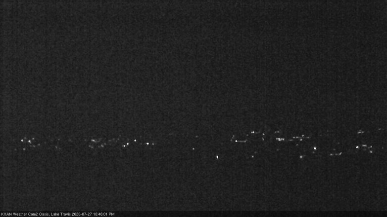 Lake Travis webcam, July 27, 2020 10:45 PM CT