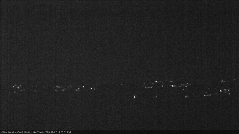 Lake Travis webcam, July 27, 2020 11:25 PM CT