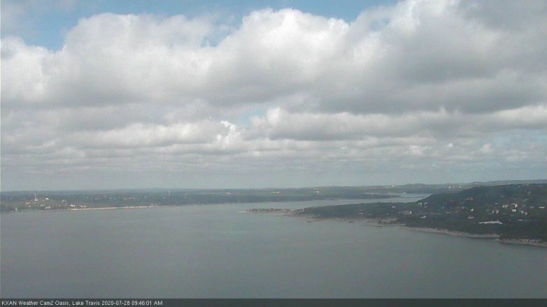 Lake Travis webcam, July 28, 2020 9:45 AM CT