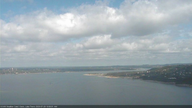 Lake Travis webcam, July 28, 2020 10:00 AM CT