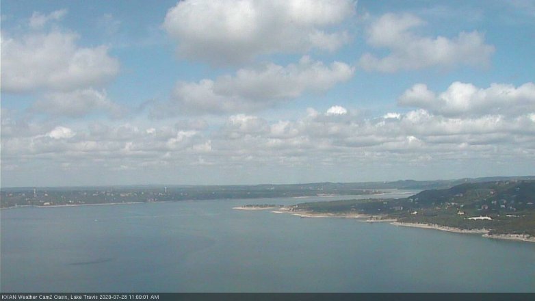 Lake Travis webcam, July 28, 2020 11:00 AM CT