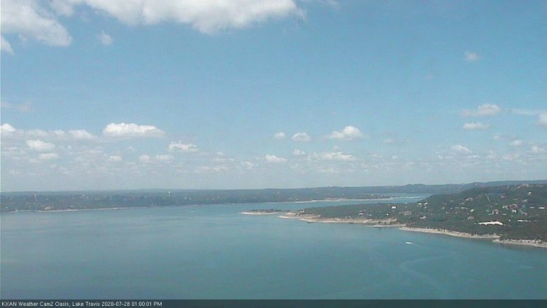Lake Travis webcam, July 28, 2020 1:00 PM CT