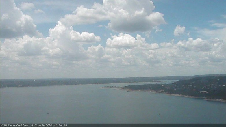 Lake Travis webcam, July 28, 2020 2:25 PM CT