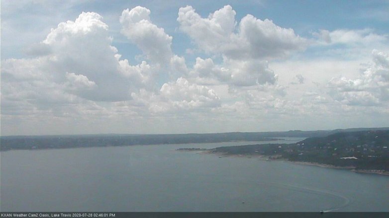 Lake Travis webcam, July 28, 2020 2:45 PM CT