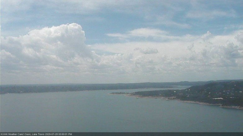 Lake Travis webcam, July 28, 2020 3:00 PM CT