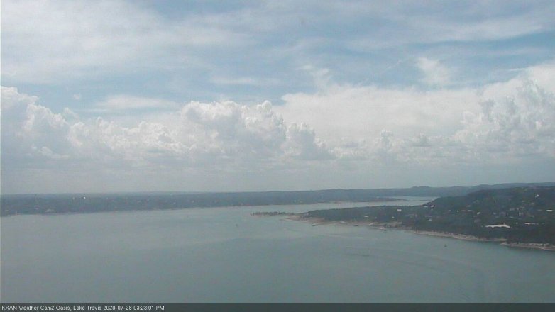 Lake Travis webcam, July 28, 2020 3:25 PM CT