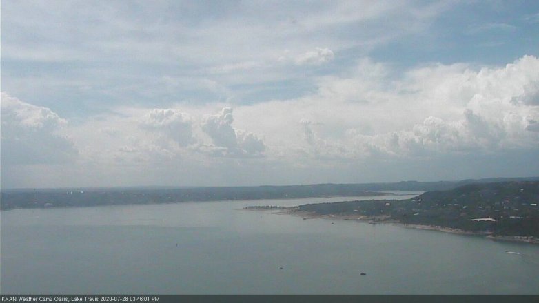 Lake Travis webcam, July 28, 2020 3:45 PM CT