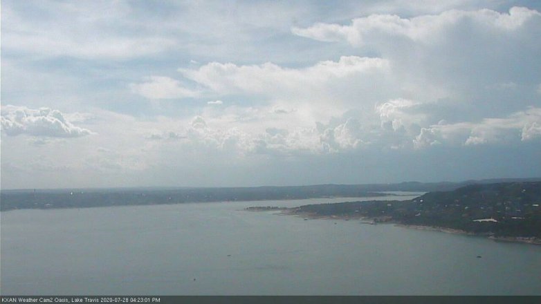 Lake Travis webcam, July 28, 2020 4:25 PM CT