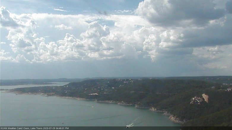 Lake Travis webcam, July 28, 2020 4:45 PM CT