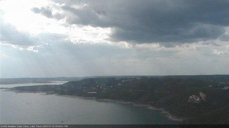 Lake Travis webcam, July 28, 2020 5:45 PM CT