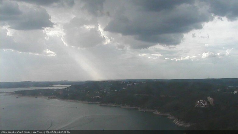 Lake Travis webcam, July 28, 2020 6:00 PM CT
