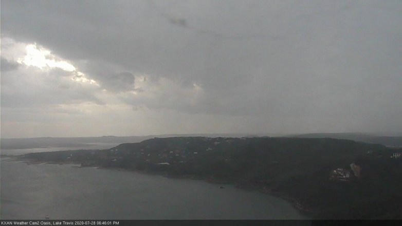 Lake Travis webcam, July 28, 2020 6:45 PM CT