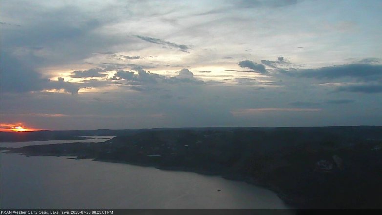 Lake Travis webcam, July 28, 2020 8:25 PM CT