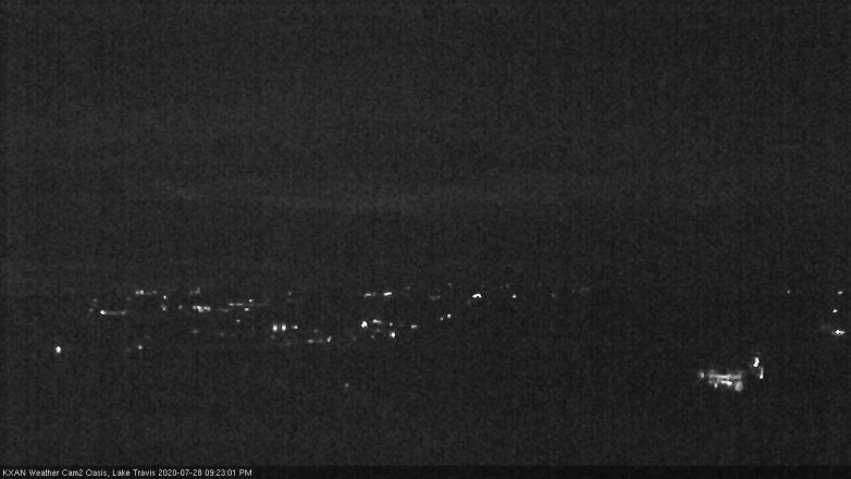 Lake Travis webcam, July 28, 2020 9:25 PM CT