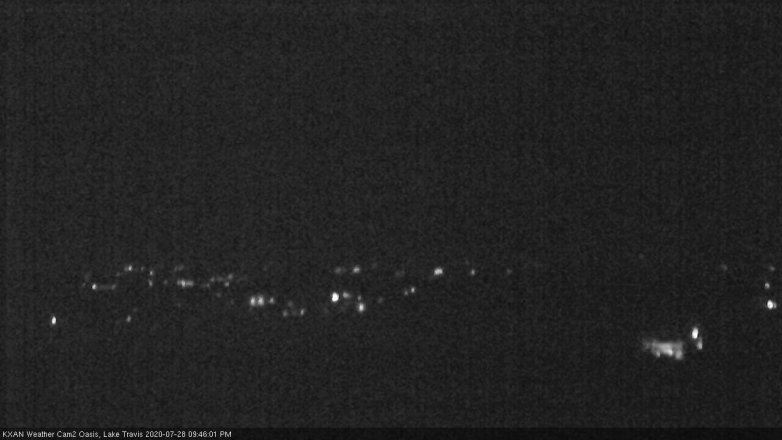 Lake Travis webcam, July 28, 2020 9:45 PM CT