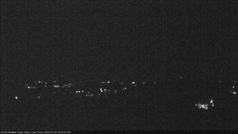 Lake Travis webcam, July 28, 2020 10:25 PM CT
