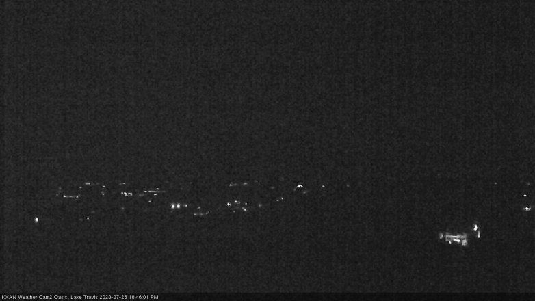 Lake Travis webcam, July 28, 2020 10:45 PM CT