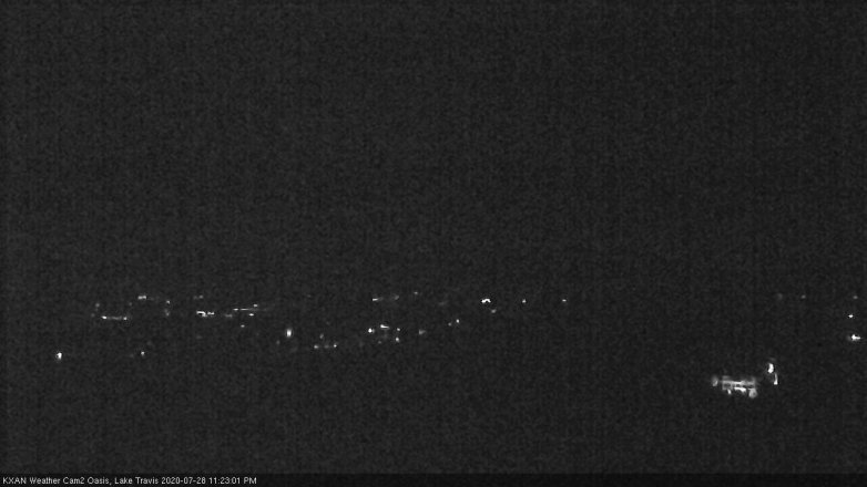 Lake Travis webcam, July 28, 2020 11:25 PM CT