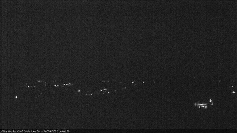 Lake Travis webcam, July 28, 2020 11:45 PM CT