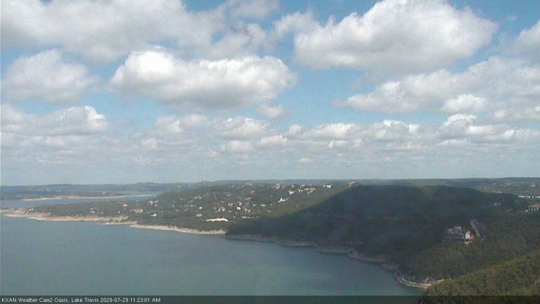 Lake Travis webcam, July 29, 2020 11:25 AM CT
