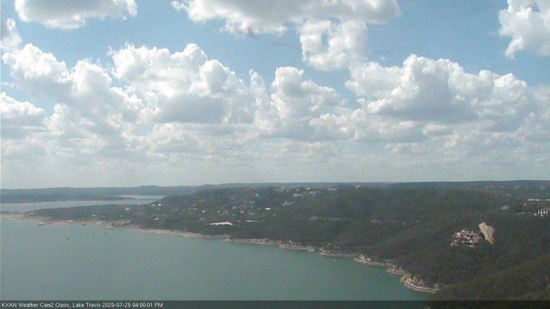 Lake Travis webcam, July 29, 2020 4:00 PM CT