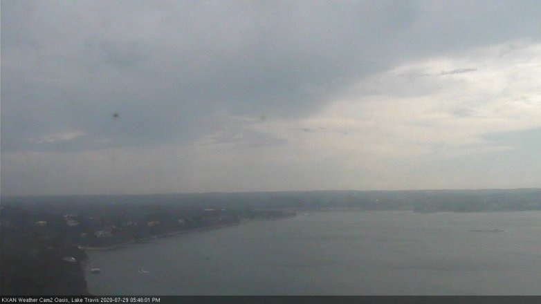 Lake Travis webcam, July 29, 2020 5:45 PM CT
