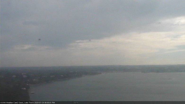 Lake Travis webcam, July 29, 2020 6:00 PM CT
