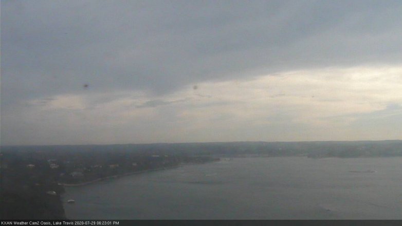 Lake Travis webcam, July 29, 2020 6:25 PM CT