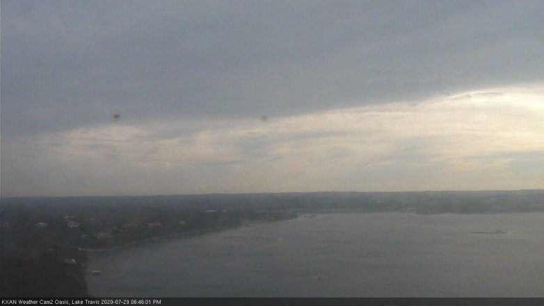 Lake Travis webcam, July 29, 2020 6:45 PM CT