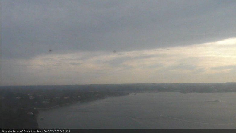Lake Travis webcam, July 29, 2020 7:00 PM CT