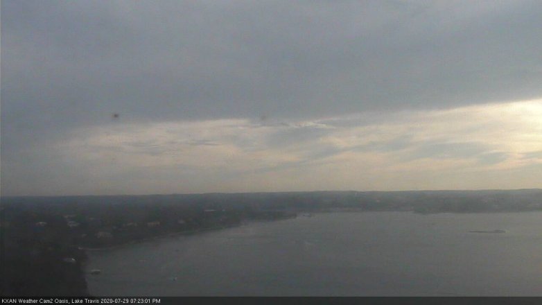 Lake Travis webcam, July 29, 2020 7:25 PM CT
