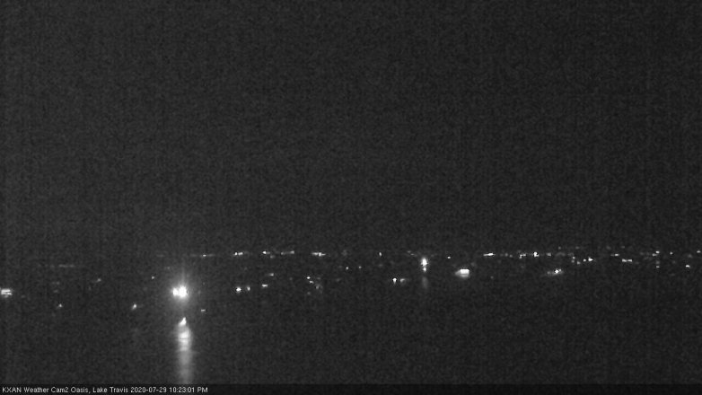 Lake Travis webcam, July 29, 2020 10:25 PM CT