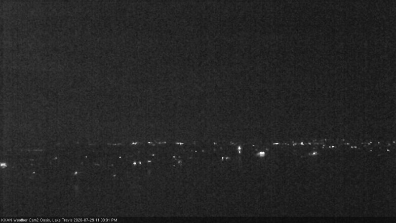 Lake Travis webcam, July 29, 2020 11:00 PM CT