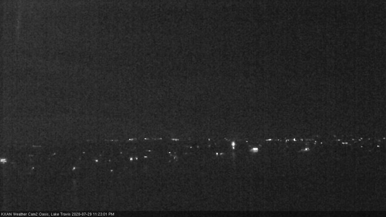 Lake Travis webcam, July 29, 2020 11:25 PM CT
