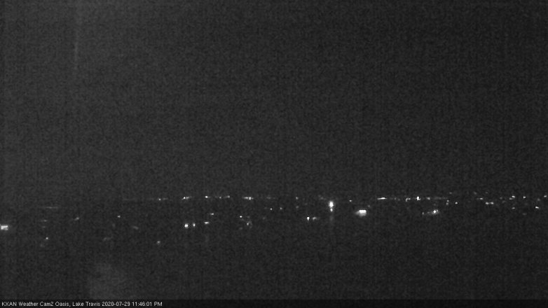 Lake Travis webcam, July 29, 2020 11:45 PM CT