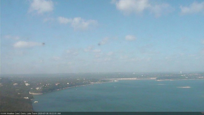 Lake Travis webcam, July 30, 2020 10:25 AM CT