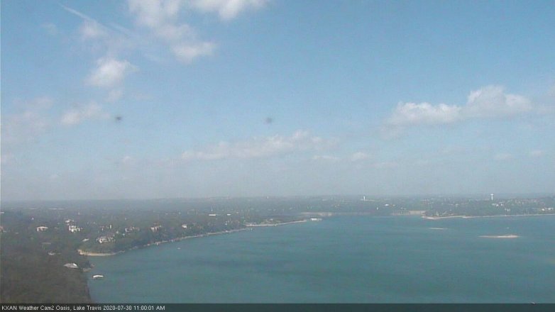 Lake Travis webcam, July 30, 2020 11:00 AM CT