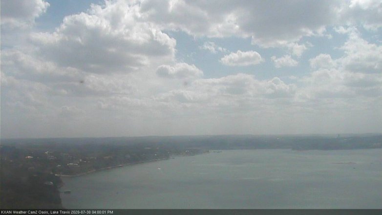 Lake Travis webcam, July 30, 2020 4:00 PM CT