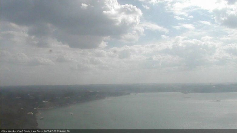 Lake Travis webcam, July 30, 2020 5:00 PM CT