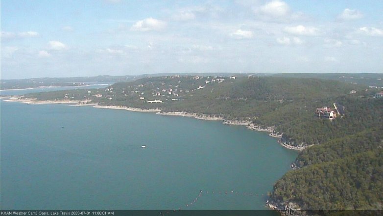 Lake Travis webcam, July 31, 2020 11:00 AM CT