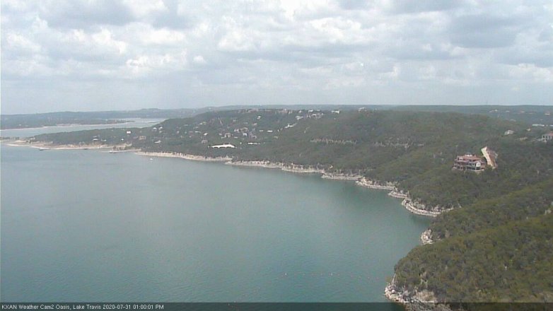 Lake Travis webcam, July 31, 2020 1:00 PM CT