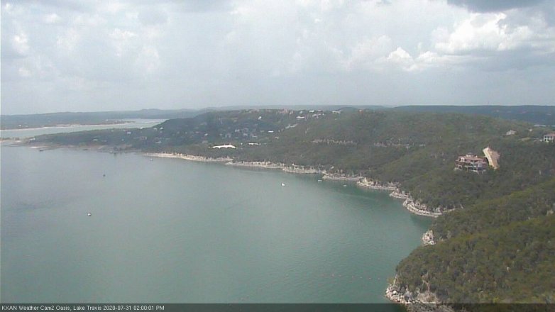 Lake Travis webcam, July 31, 2020 2:00 PM CT