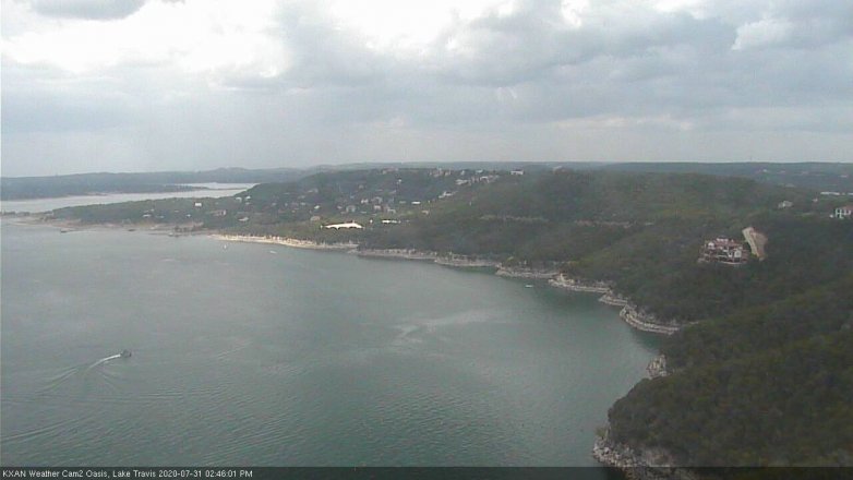 Lake Travis webcam, July 31, 2020 2:45 PM CT
