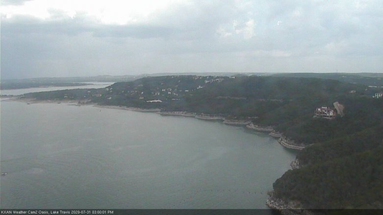 Lake Travis webcam, July 31, 2020 3:00 PM CT