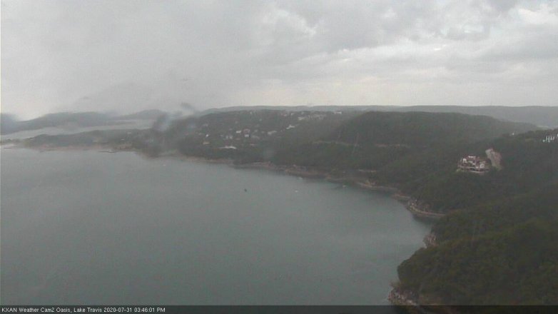 Lake Travis webcam, July 31, 2020 3:45 PM CT